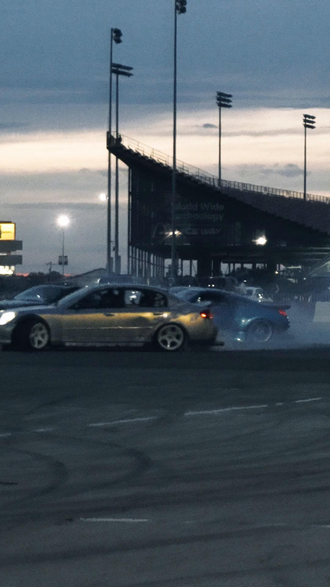GripReaperz car sliding under the lights